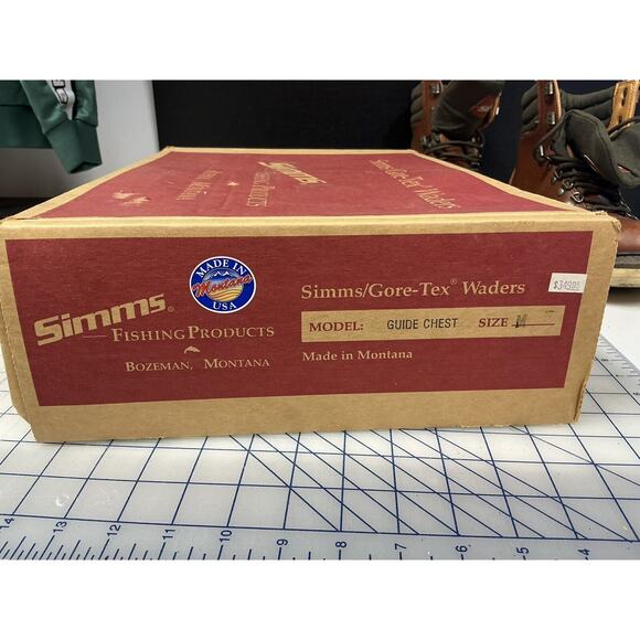 Simms Guide Model Fishing Boots Men’s‎ Size 8 With Simms Gravel Guards Included - Picture 15 of 15